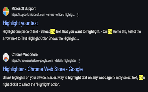 Text Highlighter :: Highlight important text on webpages and save for later