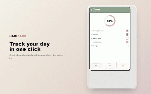 HabiCard - Habit Tracker :: Track your daily habits and build consistency with HabiCard.
