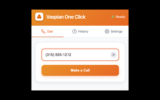 Vaspian One Click :: One-click calling for Vaspian Phone System