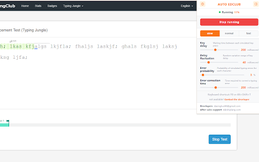 Auto edclub :: EDClub/TypingClub Typing Practice Auto-Completion Assistant