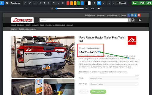 Full Page Capture & Markup :: Capture full scrollable pages, then crop and annotate with arrows, boxes, text, pen, highlighter and blur. Export as PNG or JPG.