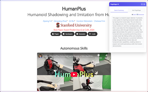 PageSage AI Reader :: AI-powered page reader that understands the main content and answers your questions like summarization.