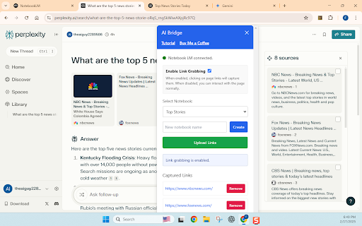 Notebook LM Source Getter :: Capture and upload links to NotebookLM