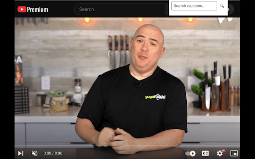 YouTube Caption Search :: Search captions in YouTube videos and snap to specific timestamps.