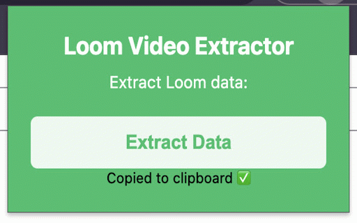 Loom TSV Extractor :: Extracts Loom video metadata as TSV and copies to clipboard