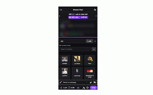 Custom 7TV Emote Menu by Int32 :: Description:
The Custom 7TV Emote Menu is a lightweight browser tool designed to enhance your Twitch experience. It provides a…