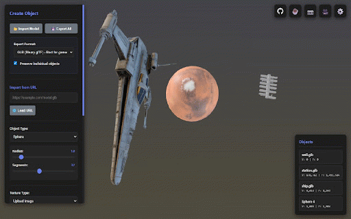 Just3D - 3D Model Viewer & Converter :: View, convert or create 3D models in your browser. Supports STL, GLB, OBJ and more.