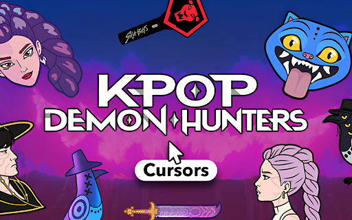 KPop Demon Hunters Cursor ★ Custom Cursor for Chrome™ :: Browse with 30+ KPop Demon Hunters cursors: fierce idols, weapons & more!