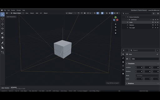 Online Blender | 3D Editor | 3d-editor.com :: Convert 3D models locally from a small Chrome extension popup.
