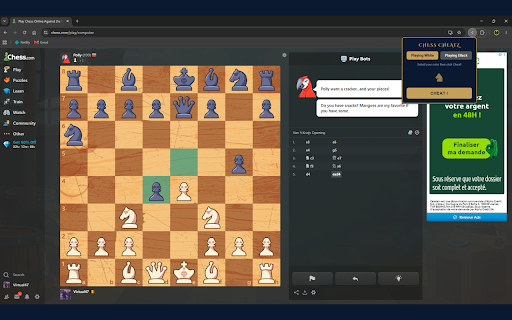 Chess Cheatz :: when life is hard and you just want to beat your friend at chess.