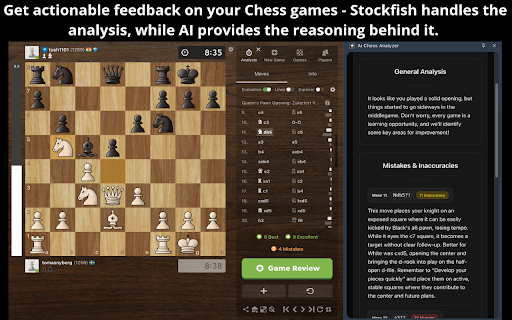 AI Chess Analyzer :: Improve your chess skills with AI feedback.