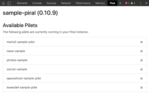 Piral Inspector :: The official Piral developer tools browser extension.