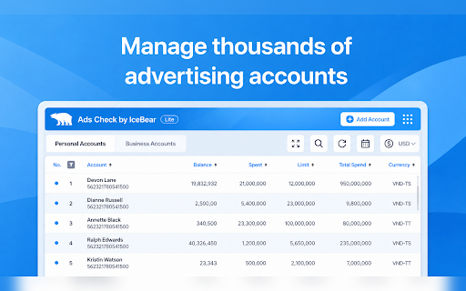 Ads Check by TRL :: Manage, check, and protect your Facebook ad accounts with Ads Check by TRL.
