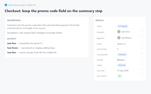 Field Ninja for Jira :: Hide or show Jira Cloud issue fields per issue type.