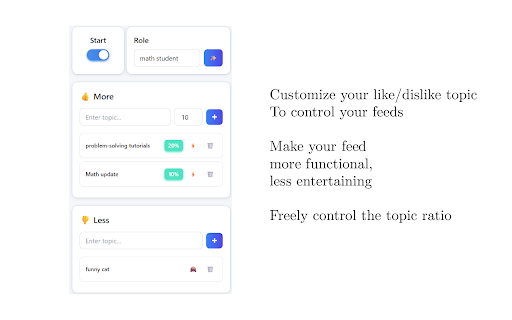 FeedShaper - Customize your feed on X.com/Reddit :: Customize your feed with AI