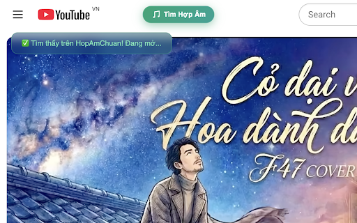HopAm Finder - Tìm Hợp Âm Guitar YouTube :: Tìm hợp âm guitar khi xem YouTube. Tự động tìm trên HopAmChuan, HopAmViet và HopAmGuitar.