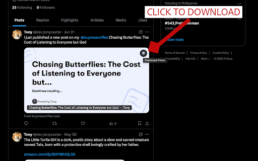Content Harvest: X (twitter) Photo & Video Downloader :: Download photos and videos from X (Twitter) with organized file management