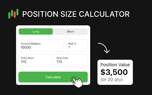 Position Size Calculator :: Calculate trade sizing with Position Size Calculator and get crypto and stock position size instantly via the risk‑reward ratio.