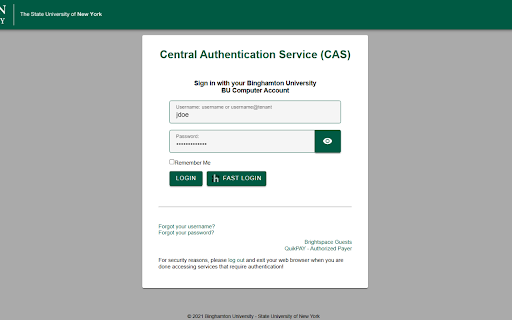 BingFastLogin :: Automates Binghamton CAS login and generates/fills TOTP codes.