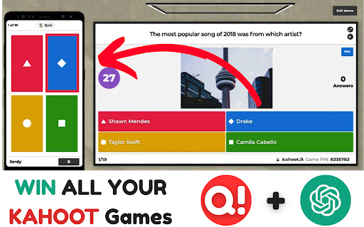 QuizGPT :: Not affiliated with Kahoot! or ChatGPT: Use QuizGPT to win all your Kahoot! games.