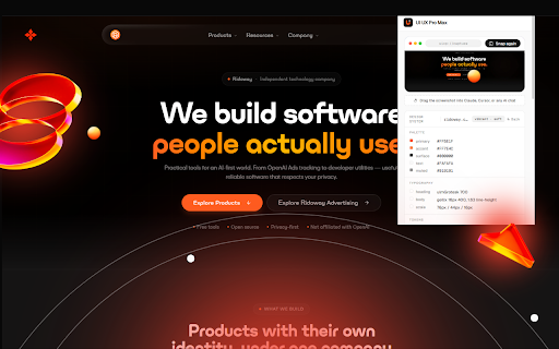 UI UX Pro Max — Design Style Extractor :: One click captures any site's colors, fonts, spacing & components and sends the full design style to your AI coding assistant.
