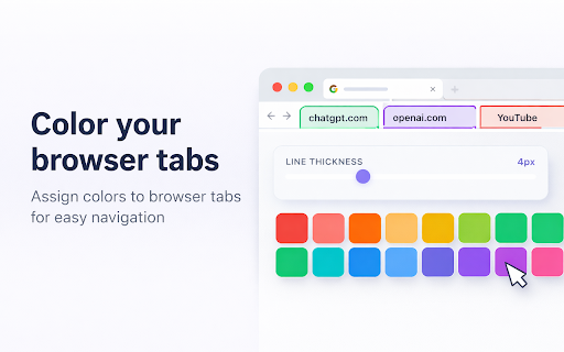 TabTint :: Tint your tabs with colors! Add temporary colors or create permanent rules for domains and URLs.