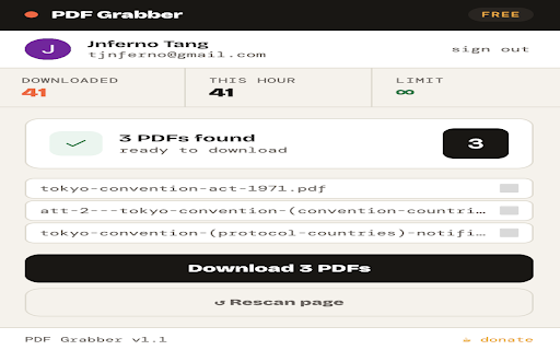PDF Grabber :: Instantly download all PDFs from any webpage with one click.