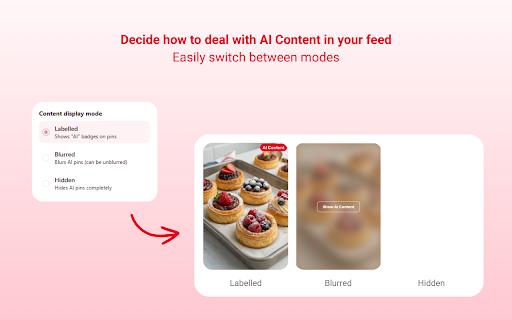 PinSight - Pinterest AI Control :: Spot AI-generated content on Pinterest and control how AI pins are displayed in your feed.