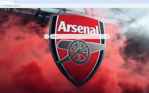 Arsenal Live Wallpaper :: Arsenal FC iconic red crest with cannon logo surrounded by vibrant red smoke at stadium.
