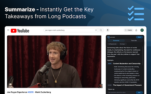 Summario :: Generate AI summaries of YouTube videos instantly.
