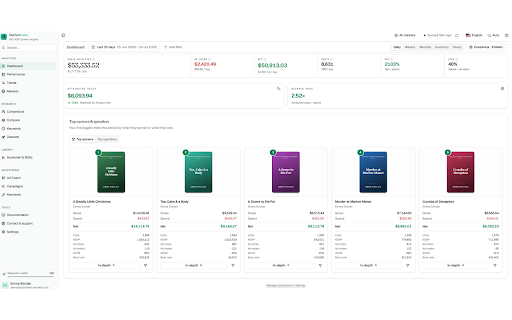 AuthorLens Sync :: Import your Amazon KDP royalties and ad spend into your own AuthorLens account, from your signed-in Amazon session.