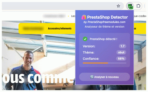 PrestaShop Detector :: Détecte le thème et la version de PrestaShop utilisés sur un site web