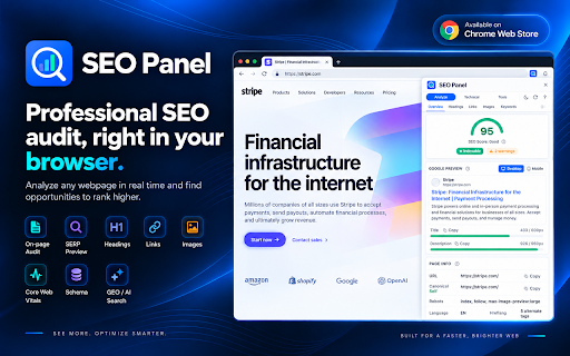 SEO Panel :: Professional SEO audit side panel with real-time page analysis