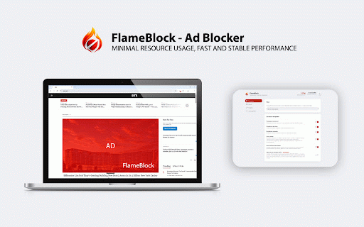 FlameBlock — блокировщик рекламы :: Продвинутый блокировщик рекламы и трекеров. Работает локально — данные никуда не отправляются и не собираются.