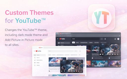 Custom Themes for YouTube™ :: Changes the YouTube™ theme, including dark mode theme.