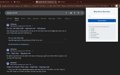 Blog Name Generator :: Suggests unique and creative blog names based on a topic provided by the user.