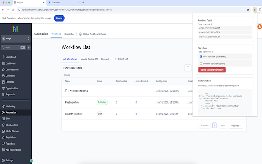 Bulk Operations Helper :: Monitor network requests and perform bulk operations
