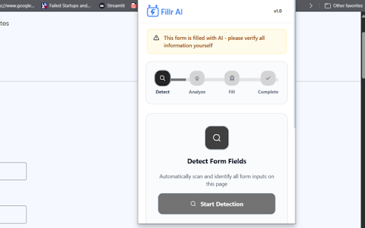 Fillr AI – Instantly Autofill Job Applications Using AI :: AI-powered job application autofill extension
