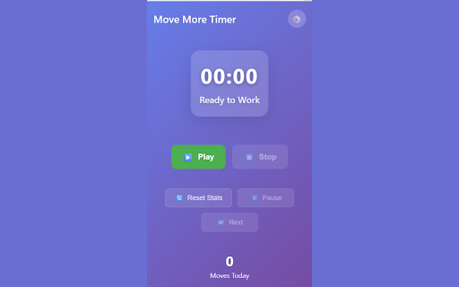 Move More Timer :: A super simple movement timer that helps you work, move, and take breaks to stay active - your future self will thank you for it
