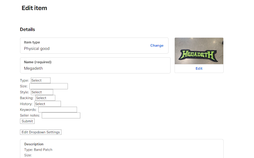Square Online Custom Dropdowns :: Add custom dropdowns to the Square Online item description page