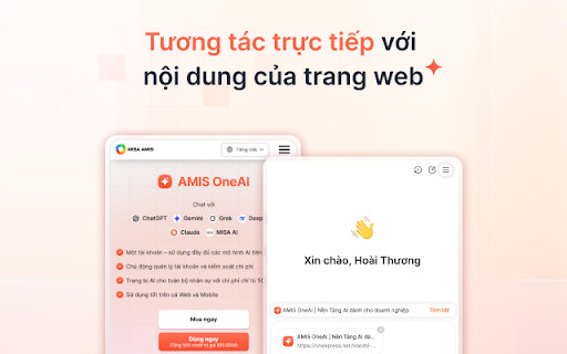 OneAI - Giải pháp AI toàn diện cho doanh nghiệp :: OneAI ra đời với sứ mệnh biến không gian làm việc quen thuộc của bạn trở nên mạnh mẽ, hiệu suất và thông minh vượt trội.