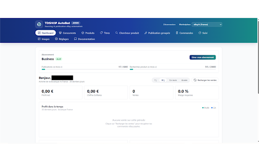 TDEB :: Sourcing, publication et suivi eBay automatisés — trouvez le fournisseur, publiez et surveillez vos annonces.