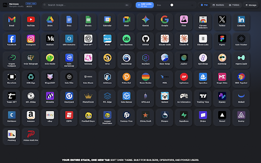 Navicon (New Tab) :: Transform your browser into a fully customizable visual hub. Powerful, icon-driven, and designed for clean, focused navigation.