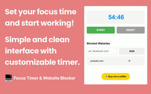 Focus Timer & Website Blocker :: Stay focused with Pomodoro timer and website blocker. Block distracting sites and manage your study/work time effectively.