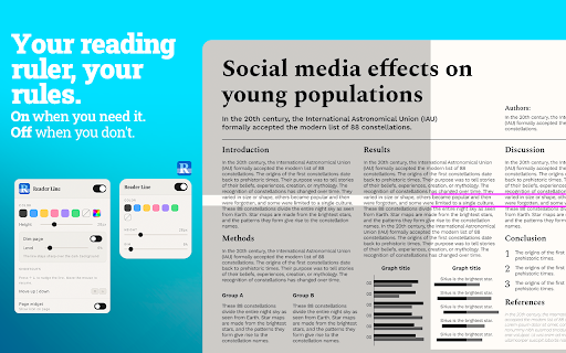 Reader Line :: Reading ruler with page dimming, full customization, and keyboard shortcuts.