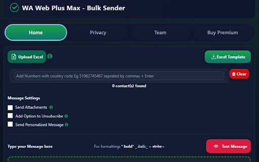 WA Web Plus - Max Bulk Sender :: WA Plus Web - Max Bulk Sender - Send Whatsapp Messages, Attachments, Personalized Message | Software | Marketing