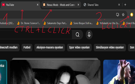 Tab Share Pack :: Collect tabs from the current window and package them for sharing.