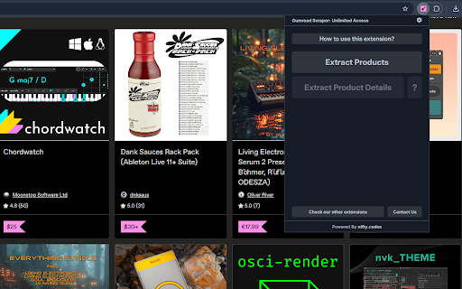 Gumroad Scraper: Export Products, Courses, Assets & more :: Scrape Products, Courses, Assets, and more from Gumroad, with options to export in formats such as CSV, Excel, JSON and others