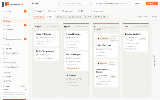 interviewee.fyi — capture :: Save a job posting, autofill applications, and tailor your résumé from any page.