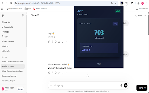Stataz - AI Usage Tracker :: Track AI token usage across platforms
